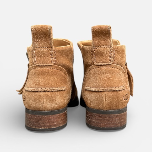 UGG Aureo II Suede Ankle Boot in Chestnut/Tan Women's Size 8 - Picture 8 of 13